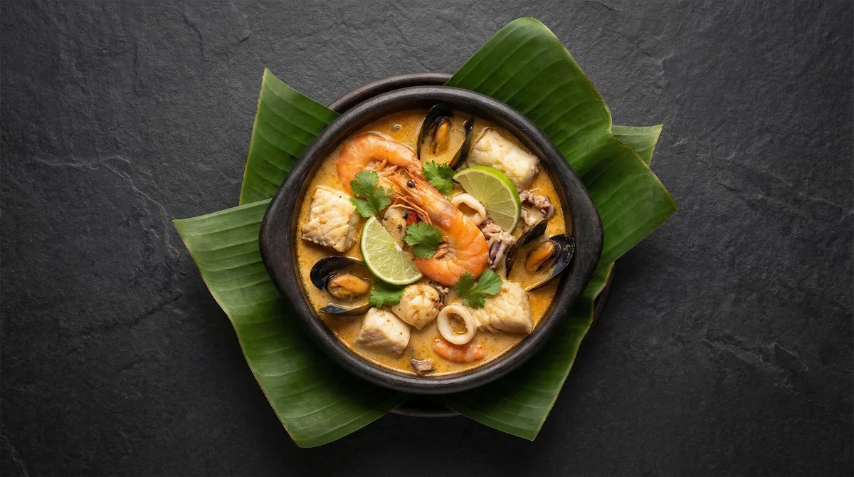 Cazuela de mariscos: calorias por porcion y tabla nutricional